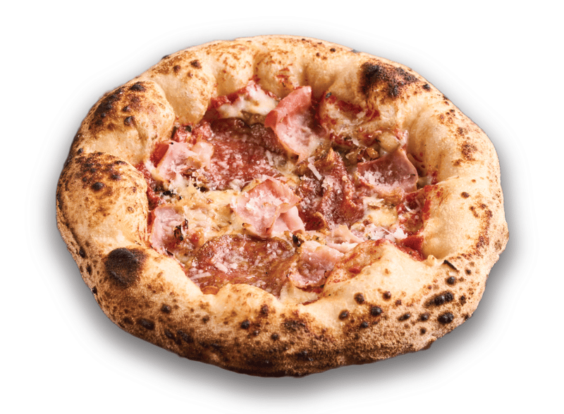 Meat Fiesta sourdough pizza
